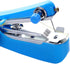 Handheld Sewing Machine Stainless Steel Portable Sewing Machine for Quick Stitching Practical Blue Mini Sewing Machine for Household Travelling......