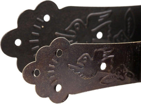 dophee 4Pcs Antique L Shaped Corner Guards, Embossing Decorative Edge Corner Bracket Protectors Cover with Mounting Screws for Chest Case Wooden B...