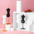 4pcs Doll Cloth Gown Display Support Holder Mini Mannequin Model Stand Plastic Display Support Holder for Doll...
