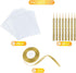 24 Pack Bling Candy Apple Sticks and Bags Kits, Caramel Apple Wooden Skewers,Food Bamboo Decorative Sticks for Rice Krispie Treats Cookie Cake Pop...