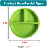Divided Silicone Plates for Toddlers | BPA Free | Dishwasher, Microwave and Oven Safe | Kids Plates with Dividers (Boys)...