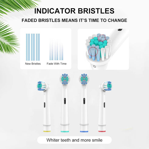 Toothbrush Heads for Oral B, 8 Pack Professional Electric Toothbrush Replacement Heads Medium Soft DuPont Bristles Replacement Toothbrush Heads Pr...
