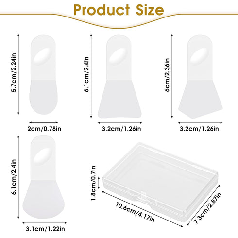 4pcs Silicone Makeup Applicator, Face Mask Cosmetic Spatula, Skincare Face Lotion Cream Applicator, Mask Applicator Tool, Clay Mask Brushes, Mini ...