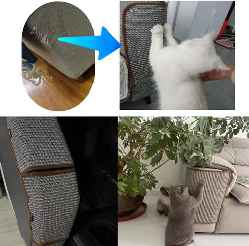 Cat Scratch Mat, Durable Sisal Rope Material, Protects Furniture, 30 x 20 cm/11.82 x 7.88 in...