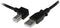 StarTech.com 3m USB 2.0 A to Left Angle B Cable Cord - 3 m USB Printer Cable - Left Angle USB B Cable - 1x USB A (M), 1x USB B (M) (USBAB3ML), Bla...