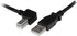 StarTech.com 3m USB 2.0 A to Left Angle B Cable Cord - 3 m USB Printer Cable - Left Angle USB B Cable - 1x USB A (M), 1x USB B (M) (USBAB3ML), Bla...