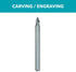 Dremel 118 Rotary Tool Accessory Carving Bit- Perfect for Wood, Plastic, Linoleum, and Soft Metals, Gray, 1/8 in...