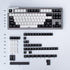 Black and White Keycaps Set 150 Keys MSA Profile Doubleshot Custom Keycaps for Cherry MX Gateron Kailh Box Switches Mechanical Gaming Keyboard...