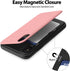 GOOSPERY Magnetic Secure Bumper Compatible with iPhone Xs/X, Card Holder Wallet Case, Easy Magnet Auto Closure Dual Layer Protection Sleek iPhone ...