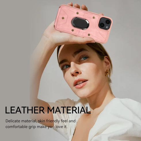 Asuwish Phone Case for iPhone 13 6.1 inch Wallet Cover with Tempered Glass Screen Protector and Ring Credit Card Holder Leather Cell Accessories i...