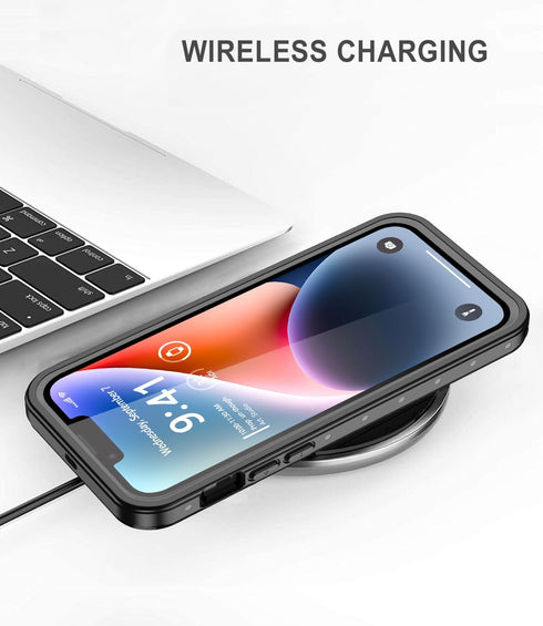 for iPhone 14 Plus Case Waterproof 6.7'', Full Protective Shockproof Dustproof Phone Case with Screen Protector for iPhone 14 Plus (Clear)...