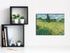 Wieco Art Modern Abstract Giclee Canvas Prints Wall Art Green Field 1889 by Van Gogh Famous Oil Paintings Reproduction Artwork Stretched and Frame...