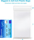 3''x 5'', (Pack of 100) 2 mil Thick Clear Plastic Reclosable Zip Poly Bags with Resealable Lock Seal Zipper for Photo, Jewelry, Bakery, Treats, Tr...