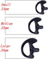 Replacement Earmold Earbud Earplug for Motorola Kenwood Two-Way Radio Air Acoustic Coil Tube Audio Kits (Black, Small)...