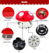 Mini Cute Table Dust Vacuum Cleaner Mushroom Shaped Portable Corner Desk Vacuum Cleaner Mini Cute Vacuum Cleaner Dust Sweeper(Red)...
