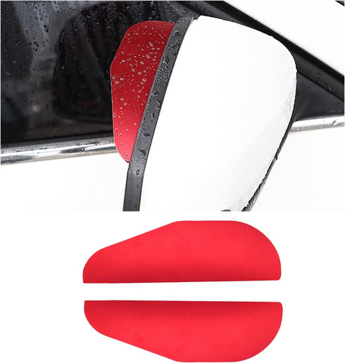 2 Pack Mirror Rain Visor Eyebrow, Waterproof Car Side Mirror Covers, Carbon Fiber Texture Side Mirror Visor Rain Guards, Universal Exterior Access...