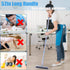 Grout Brush with Long Handle - Heavy Duty Grout Cleaner Brush for Tile Floors, Swivel Stiff Bristles Grout Scrubber Cleaning Tool, Floor Scrub Bru...