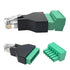 5Pcs RJ11 Male to 6 Pins Screw Terminal Block Adapter for Cat3 Telephone Handset Cords Extender, RJ12 6P6C Modular Connector...