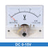 uxcell® DC 0-15V Analog Panel Voltage Gauge Volt Meter 85C1 2.5% Error Margin...
