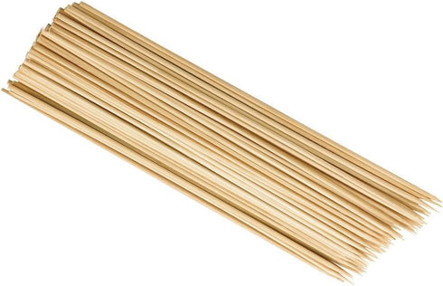 HIC Kitchen Bamboo BBQ Kabob Grill Skewers - 12-Inch Long, Set of 100 - Eco-Friendly, Food-Safe, Ideal for Grilling, Roasting, and More - Perfect ...