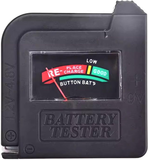 Black BT860 Tester Voltage Checkers Voltage Meter for AA AAA 9V 1.5V Button Cell Batteries Voltage Tester Electrical Equipment Tools for Home Impr...