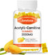 Acetyl L-Carnitine Gummies 2000mg, L-Carnitine Supplement for Promote Fatty Acids Oxidation, Nutrition Supplement for Boost Energy, Immunity & Met...