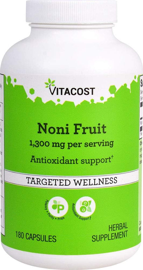 Vitacost Noni Fruit -- 1,300 mg per serving - 180 Capsules...