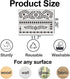 Stencils for Crafts Reusable 11.7x8.26” Furniture Stencils Damask Stencil Corner Border Stencil Texture Stencils Drawing Template for Wood Wall Ca...