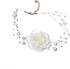 Vintage Camellia Flower Choker Necklace Pearl Lace Flower Tie Cravat Necklace Bride Wedding Party Summer Necklaces for Women...