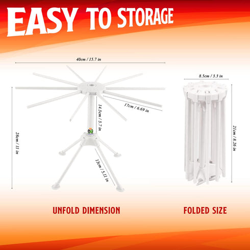 GOZIHA Kitchen Pasta Drying Rack | Make Homemade Fresh Pasta | Household Noodle Dryer Rack Hanging for Home Use | Spaghetti Drying Rack Noodle Sta...