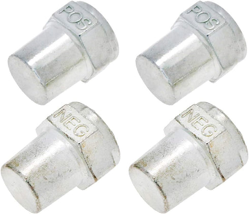 2 Pairs Car Positive Negative Battery Post Terminal Zinc Alloy Battery Adapters, 3/8 Female Thread...