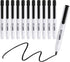 carrotez Retractable Dry Erase Markers, Low Odor Whiteboard Markers, Bullet Tip, Thin Barrel, 12 Count, Black...