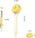 Vegetable Cleaner Brush Fruit Scrubber Brush Good Grip Long handle Food Cleaning Sponges Brush Multifunctional Kitchen Gadgets with Peeler Veggie ...