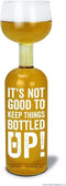 BigMouth Inc Original Wine Bottle Giant Glass -"It's not good to keep things bottled up!", Holds Full Bottle of 750ml Wine, Funny Gag Gift...