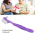 False Teeth Cleaning Brush, Elderly Portable False Teeth Container Denture Brush False Teeth Cleaning Home Travel(Purple)...