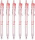 Retractable Gel Pens, 6 Pcs Quick Dry Black Ink Pens, 0.5mm Fine Point Smooth Writing Pens with Soft Silicone Grip, Cute Office School Supplies Gi...