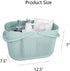 UUJOLY Plastic Organizer Storage Baskets with Handles, Shower Caddy Bins Organizer for Bathroom and kitchen (Blue)...