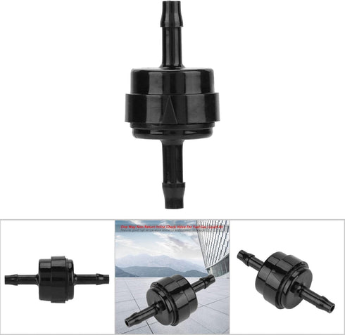 Non Return One Way Check Valve, 1/8" 3/16" 1/4" 5/16" One Way Non Return Inline Check Valve For Fuel Gas Liquid Air(1/8")...