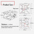 CCTV Security Camera Universal Pole Mounting Mount Bracket Adapter for PTZ Dome Surveillance Camera...