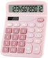 Office Calculators Desktop, 12-Digit Dual Power Cute Calculator with Large LCD Display Big Button for Office Home and School (Pink)...