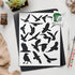 Bird Stencil Template - Reusable 8.5x11 Inches for Painting, Crafts, DIY Arts and Crafts Projects - LIONX...