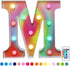 Ledido LED Marquee Letter with Lights, the Light Up Letters Signs Decorations for Party Bar/Birthday Christmas-Letter M...