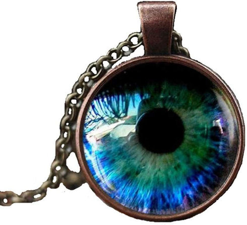 Eye Necklace - Realistic Human Eyeball Steampunk Gothic Eye Charm...