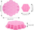 2 Pcs 19 Cavities Honeycomb Silicone Cake Molds FineGood Muffin Cookie Baking Pan Candy Soap Making Divided Moulds-Pink & Purple...