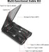 Cable Card Box, Universal Charging Cable Adapters,Compact USB-C/USB-A/Micro-USB/Lightning Port,Compact with Most Smartphones, Portable Phone Stand...