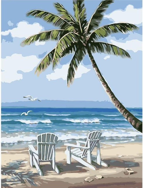 RMANA Acrylic Paint by Number Landscape On Canvas Art for Beginner Adults Students Teens Painting by Numbers DIY Arts Crafts Numero Advanced Abstr...