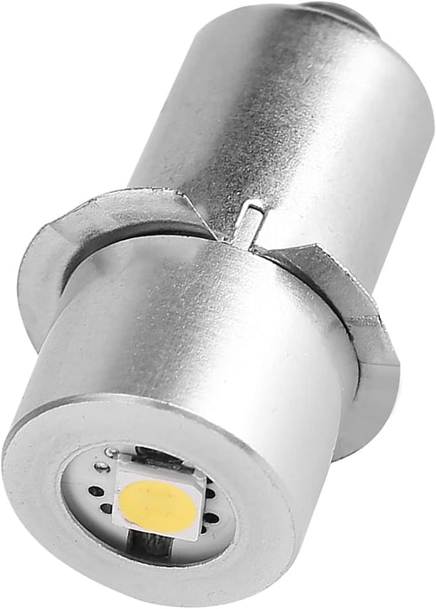 POCREATION LED Flashlight Bulb, P13.5S Base 1W LED Bulb, LED Conversion Bulb Compatible with Maglite Craftsman Greatlite Vintage Flashlight(3V), L...