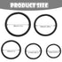 35 Pieces Metal O Ring Multi-Purpose Metal O Ring Non-Welded O Ring Round Metal Key Ring for Keychains Macrame Dog Leashes Camping Belt Hardware B...