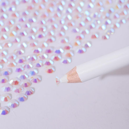 4000pcs Resin AB Flatback Rhinestones for Nails Art Crafts Glitter 2/3/4/5/6mm Round Jelly Rhinestones in A Box with Pickup Pen,Gems Crystals for ...