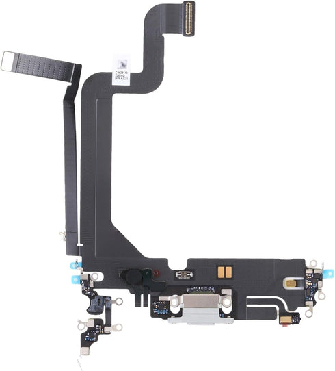 Charging Port Board Dock Connector Flex Cable Replacement Compatible with iPhone 14 Pro Max 6.7inch (White)......